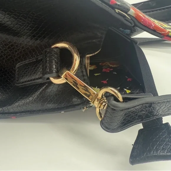 Moda Luxe Colorful Floral Preppy Large Satchel Handbag - Picture 10 of 16